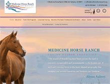 Tablet Screenshot of medicinehorseranch.org